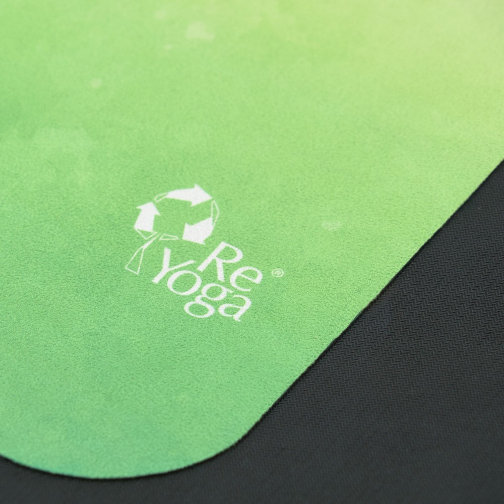 Yoga Design Lab The Commuter: Tappetino Yoga Pieghevole 2-in-1 (1,5 Mm) Eco Mat/Asciugamano, Verde Egeo