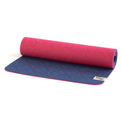 free SOFT 6 mm - tappetino yoga start e comfort
 Colore-Blu/Ciliegia